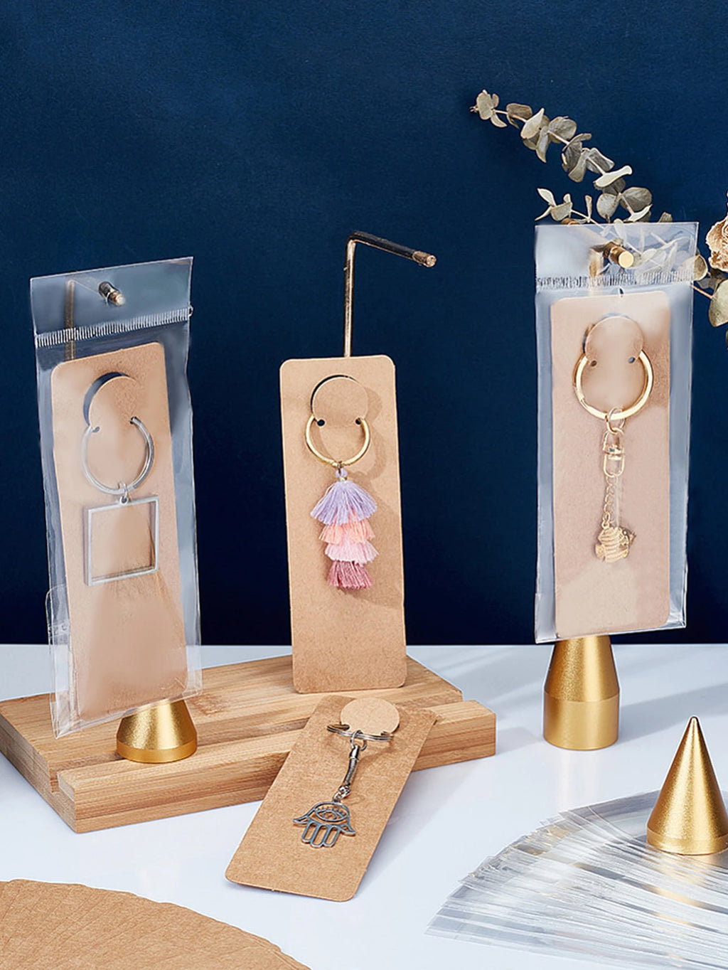 Keychain Display Cards and Packaging Set