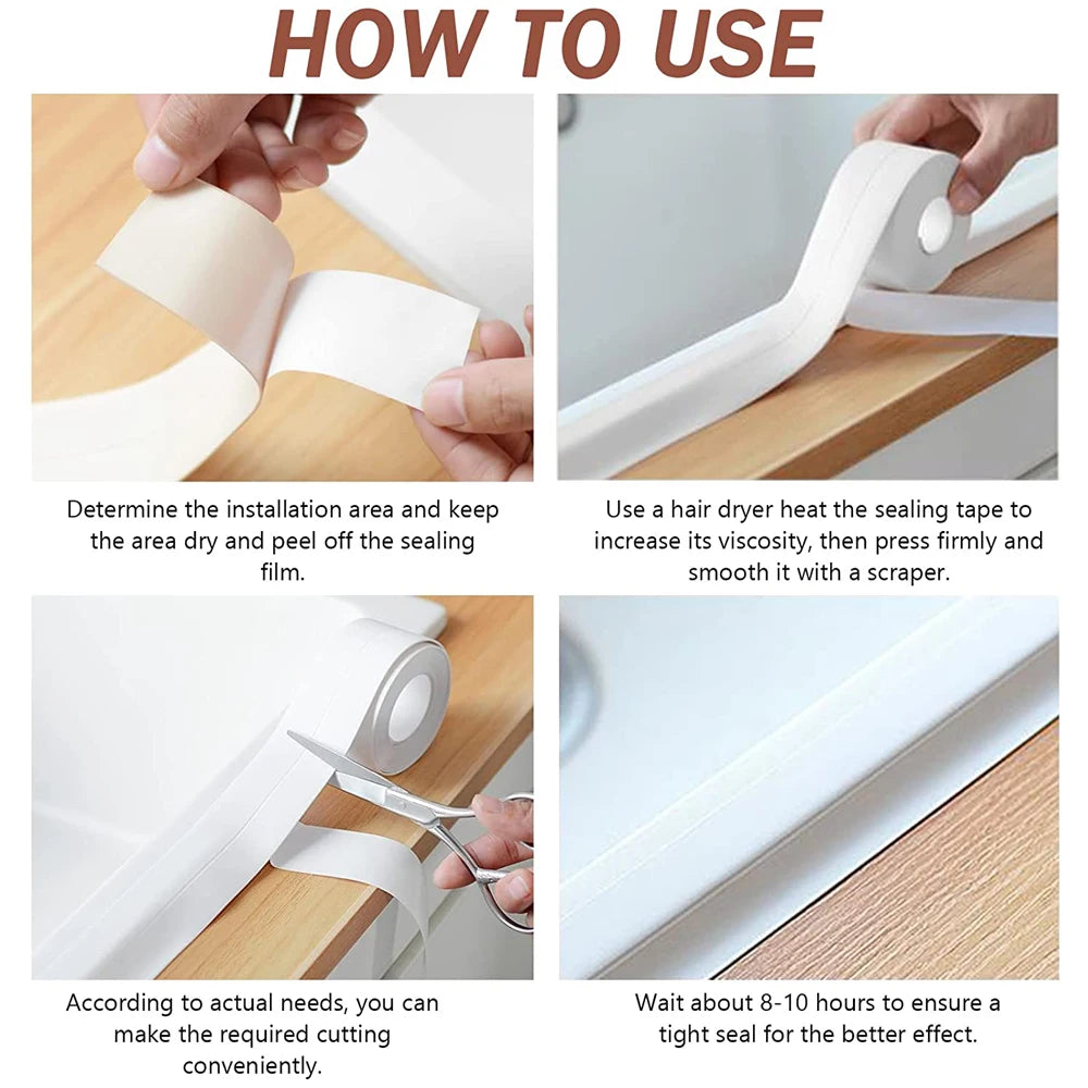 Waterproof Bath Caulk Sealing Tape (3.2m)