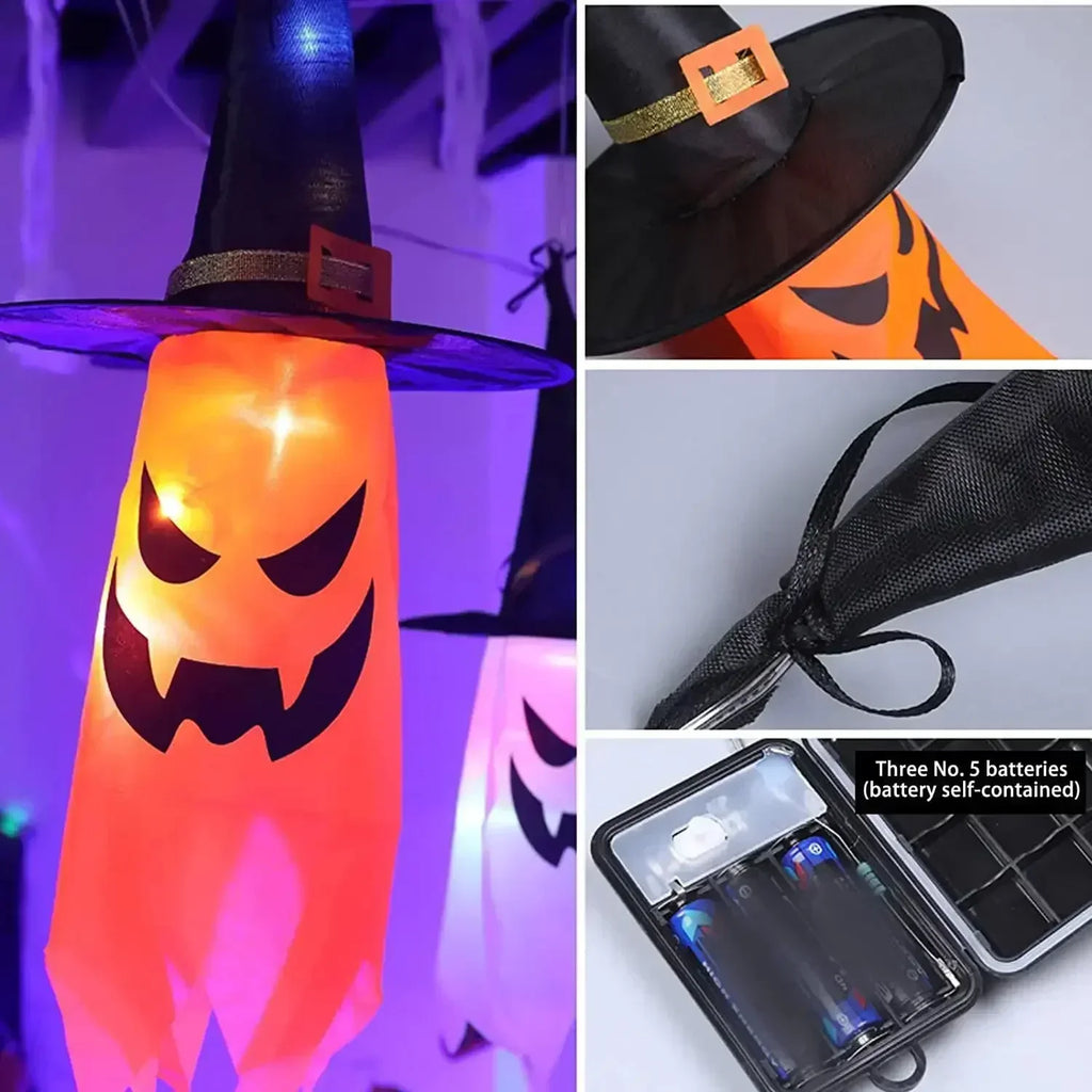 Halloween Witch Hat String Lights 5-Pack